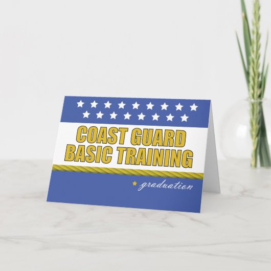 Coast Guard Basic Training Afstuderen Gefeliciteer Kaart (Voorkant)