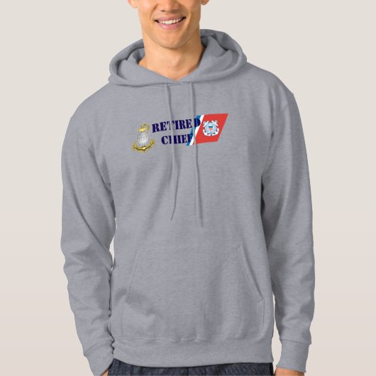 Coast Guard Chief Retired Hoodie (Voorkant)