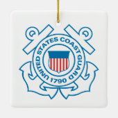 Coast Guard Chief Retired Keramisch Ornament (Achterkant)