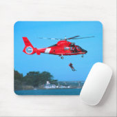 Coast Guard Chopper Mousepad Muismat (Met muis)