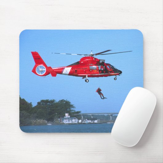 Coast Guard Chopper Mousepad Muismat (Met muis)