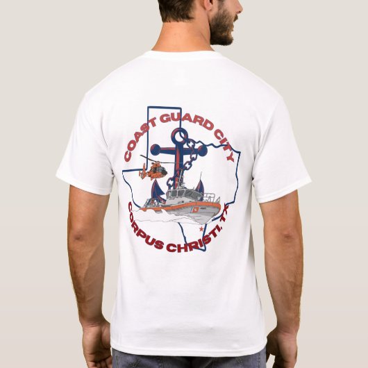 Coast Guard City Corpus Christi, TX Pride T-shirt (Achterkant)