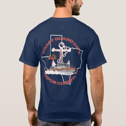 Coast Guard City Corpus Christi, Tx T-Shirt (Achterkant)
