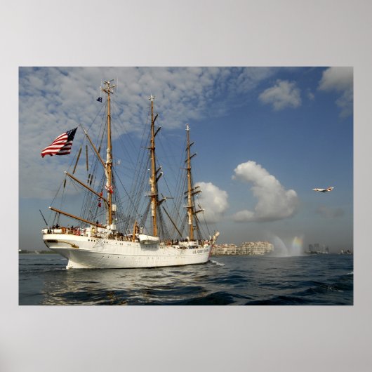 Coast Guard Cutter Eagle in Miami Poster (Voorkant)