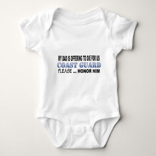 Coast Guard Dad Honor Romper (Voorkant)