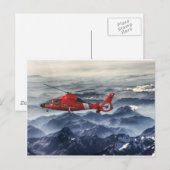 COAST GUARD HELICOPTER BRIEFKAART (Voorkant / Achterkant)