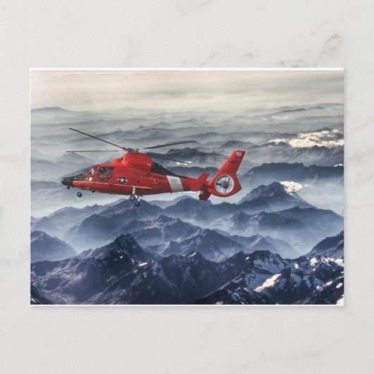 COAST GUARD HELICOPTER BRIEFKAART (Voorkant)