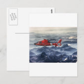 COAST GUARD HELICOPTER BRIEFKAART (Voorkant / Achterkant)