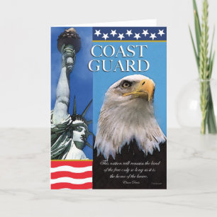 Coast Guard Patriotic Troop Support Card Bedankkaart
