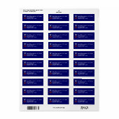 Coast Guard PO1 Return Address Label (Full Sheet)