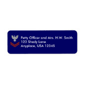 Coast Guard PO2 Return Address Label (Voorkant)