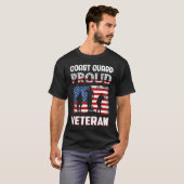 Coast Guard Proud Veteran T-shirt (Voorkant volledig)