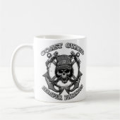Coast Guard Skull Koffiemok (Links)