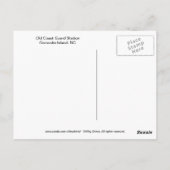 Coast Guard Station Ocracoke Island NC Briefkaart (Achterkant)
