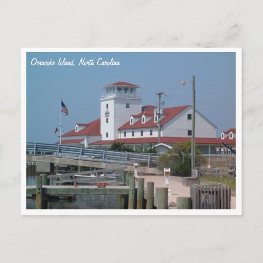 Coast Guard Station Ocracoke Island NC Briefkaart (Voorkant)