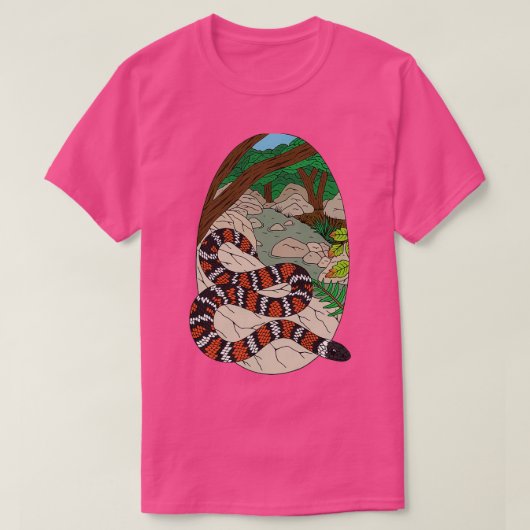 Coast Mountain Kingsnake Lampropeltis zonata multi T-shirt (Design voorkant)