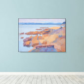 "Coast near Antibes" door Henri Edmond Cross Canvas Afdruk (Insitu (Houten vloer))