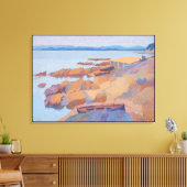 "Coast near Antibes" door Henri Edmond Cross Canvas Afdruk (Insitu (Woonkamer))