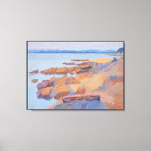 "Coast near Antibes" door Henri Edmond Cross Canvas Afdruk (Voorkant)
