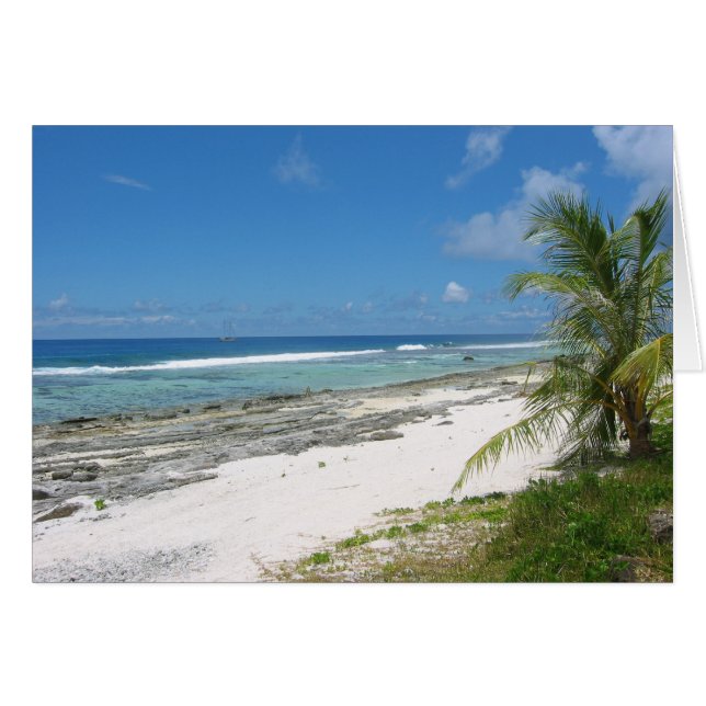 Coast of Huahine Card (Voorkant Horizontaal)