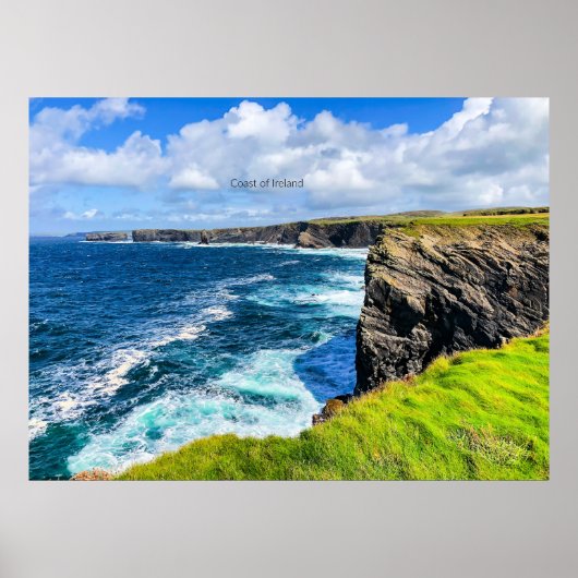 Coast of Ireland, photograph, Poster (Voorkant)