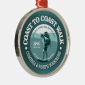 Coast to Coast Walk (T) Metalen Ornament (Rechts)