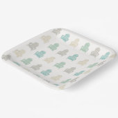 Coastal Adirondack Stoelen Lake House Beach House Papieren Bordje (Gebogen)