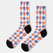 Coastal Americana Seashells Sokken (Links)