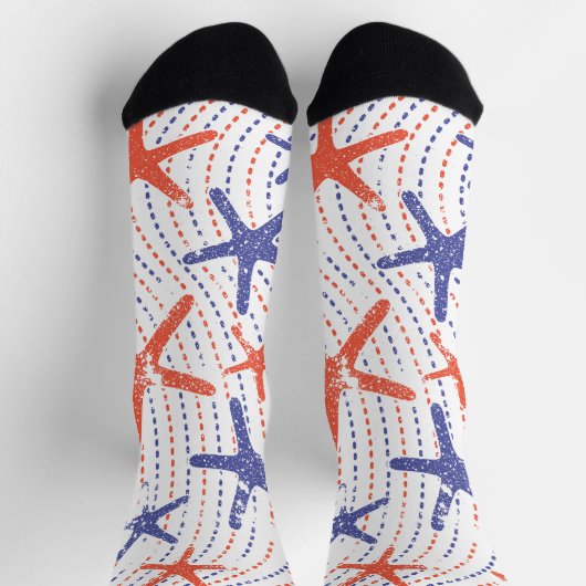 Coastal Americana Starfish Sokken (Top)