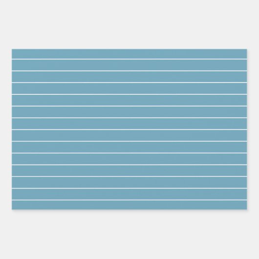 Coastal Aqua Scallop Seashell gepersonaliseerd Inpakpapier Vel (Voorkant 2)