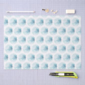 Coastal Aqua Scallop Seashell Tissuepapier (Craft)