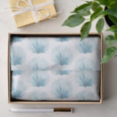 Coastal Aqua Scallop Seashell Tissuepapier (Geschenk)