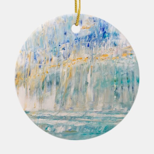 Coastal Art Ceramic Ornament (Voorkant)
