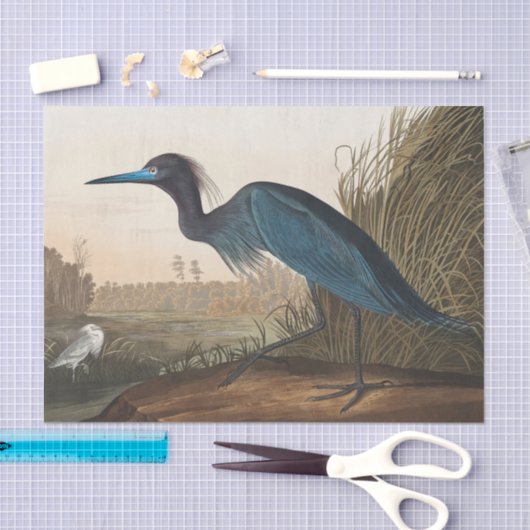 coastal Audobon blue heron Tissue Paper Tissuepapier (Craft)
