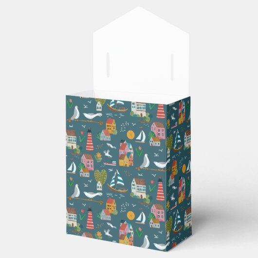 Coastal Baby shower Dank u Bedankdoosjes (Geopend)