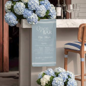 Coastal Bar Menu Wedding Reception Decor Spandoek