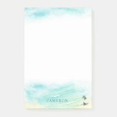 Coastal Beach Baby Zee schildpadden personaliseren Post-it® Notes (Voorkant)