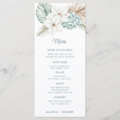 Coastal Beach Christmas Menu (Voorkant)