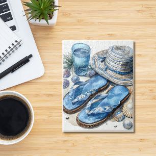 Coastal Beach Flip Flop en Pet Puzzel