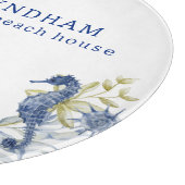 Coastal Beach House Marine Life gepersonaliseerd. Snijplank (Hoek)