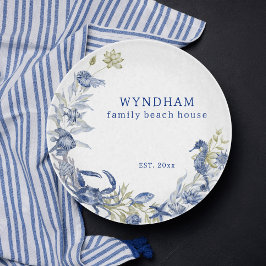 Coastal Beach House Marine Life gepersonaliseerd. Snijplank