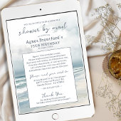 Coastal Beach Kaart Douche per Mail Verjaardag