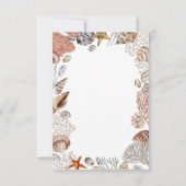 Coastal Beach Seashell Retirement Party Kaart (Achterkant)