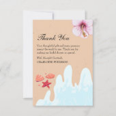 Coastal Beach Vrijgezellenfeest Bedankkaart (Voorkant)