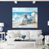 Coastal Bicycle Seaside Wall Art Print | Poster