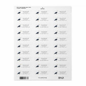 Coastal Bird Seagull Gepersonaliseerd adres Etiket (Full Sheet)