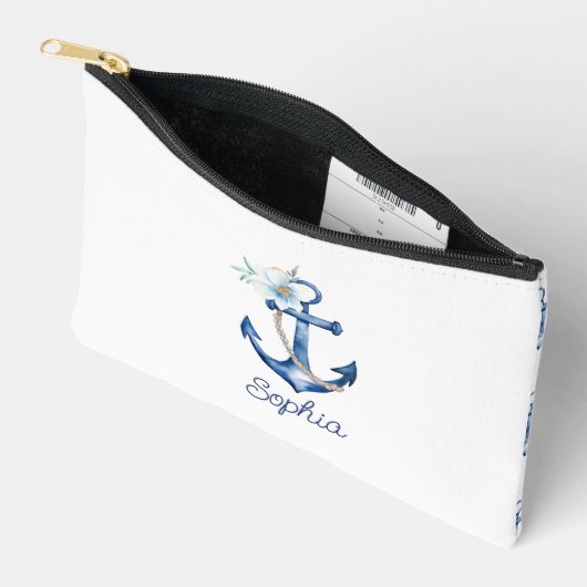 Coastal Blue Anchor Toilettas | zeevaart Etui (Open)