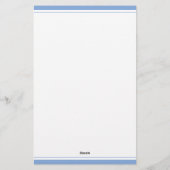 Coastal Blue and Scallop Seashells Personalized Briefpapier (Achterkant)