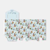 Coastal Blue Baby shower Bedankt Bedankdoosjes (Uitgevouwen)