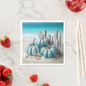 Coastal Blue Beach Pumpkins Servet (Insitu)